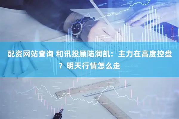 配资网站查询 和讯投顾陆润凯：主力在高度控盘？明天行情怎么走