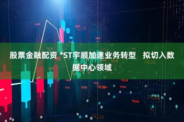 股票金融配资 *ST宇顺加速业务转型   拟切入数据中心领域